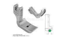Pätka na všívanie kedru pre šijacie stroje, pravá 6.4mm P69R1/4 [36069R 1/4]